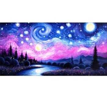 5d stary night Full Round Drill Diamond Painting Egypt 40*80 لوحة ستيري نايت رسم بالماس