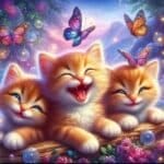 5d Diamond painting Cats full round drill 45*45 لوحة القطط رسم بالماس