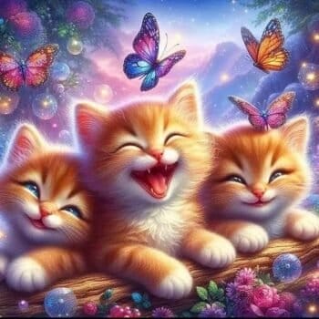 5d Diamond painting Cats full round drill 45*45 لوحة القطط رسم بالماس