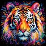 5d Diamond painting Tiger full round drill 35*35 لوحة ماسية النمر رسم بالماس