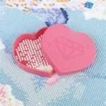 3 Love Heart Shape Diamond Painting Tray box Bead Storage Kit  علب قلوب لحفظ الماسات