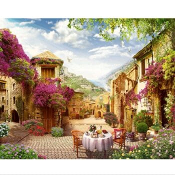 Paint by Number for Kids and Adults flower 40*50  الرسم والتلوين بالارقام والفرشاه لوحة الازهار