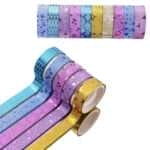 5D DIY Diamond Painting Tools 10 Roll Glitter Washi Masking Tape شرائط جليتر للوحات الدايموند بينتيج
