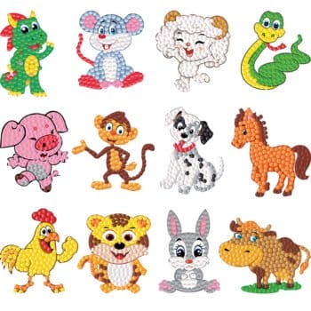 5d Diamond painting stickers Animals  إستيكرات شكل الحيوانات رسم بالماس