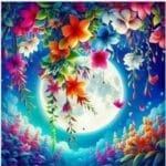 5d Diamond Painting Boshra - Night full round drill 30*30  لوحة الليل رسم بالماس