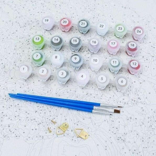 Painting by number Cycle لوحة العجلة الرسم بالارقام