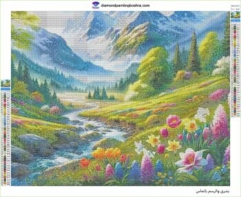 5d Diamond painting Egypt Lake of magic full square drill 40*50 لوحة البحيرة السحريه الرسم بالماس