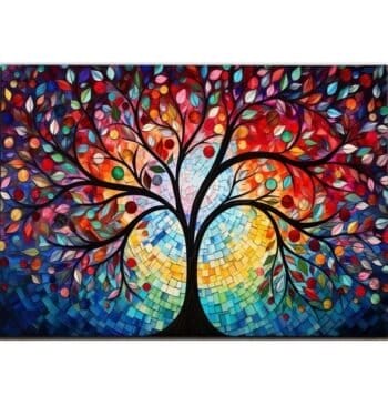 5d Full tree of life Round Drill Diamond Painting Egypt 40*60  لوحة شجره الحياه رسم بالماس
