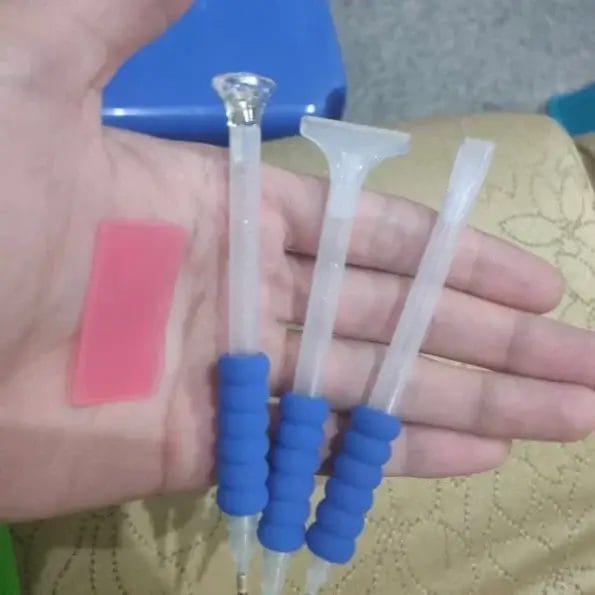Point Drill Embroidery 3 Multiplacer , 3 Ant spilt & glue clay 5D DIY Painting Tools Pen Glue ثلاث اقلام مزدوجه لتحمل اكتر من ماسه بمانع انزلاق وشمعه