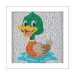 diamond painting Kids Duck crystal Full Drill 18*18 لوحة البط الرسم بالماس للأطفال دايموند كريستال