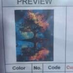 Paint by Number for Kids and Adults Tree 40*50 الرسم بالارقام لوحة الشجرة