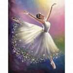 5d Diamond painting Boshra Ballerina full round drill 30*40 لوحة البلارينا رسم بالماس