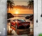 5d Diamond Painting Boshra - Car full round drill 30*40 لوحة سيارات ديزني رسم بالماس