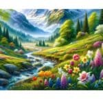 5d Diamond painting Egypt Lake of magic full square drill 40*50 لوحة البحيرة السحريه الرسم بالماس