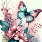 5d Diamond Painting Boshra Butterfly full round drill 30*30 لوحة الفراشات رسم بالماس