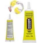 E 8000 Rhinestone Glue Clear Multi-Function Super Glue for Jewelry Repair, Small Hobby Models, Metal Stone Crafts, Fabric(110ML)لزق ايه 8000 للزق الماسات ولكل الاغراض ضد الماء