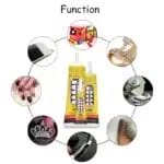 E 8000 Rhinestone Glue Clear Multi-Function Adhesive Super Glue with Cap & Precision Tip for Jewelry Repair, Small Hobby Models, Metal Stone Crafts, Fabric(110ML)