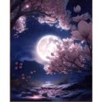 5d Diamond painting Egypt air of night full round drill 35*45 لوحة نسمات المساء رسم بالماس