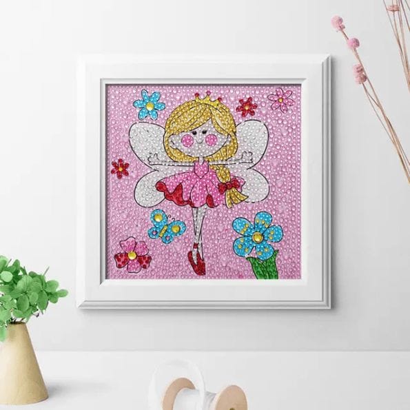 diamond painting Kids Awl crystal Full Drill 15*15 لوحة البومه الرسم بالماس للأطفال دايموند كريستال