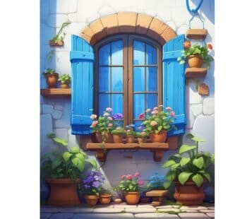 5d Diamond painting Egypt House full round drill 40*50  لوحة البيت بشرى والرسم بالماس مصر