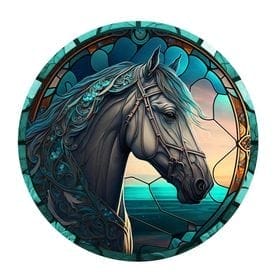 5d Diamond painting White Horse full round Ab drill 45*45 لوحةالحصان الأبيض رسم بالماس
