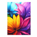5d Diamond Painting Flower full round drill 30*40 لوحة الازهار رسم بالماس
