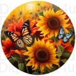 5d Diamond painting colored Flower round drill 45*45 لوحة الورد الملونة رسم بالماس