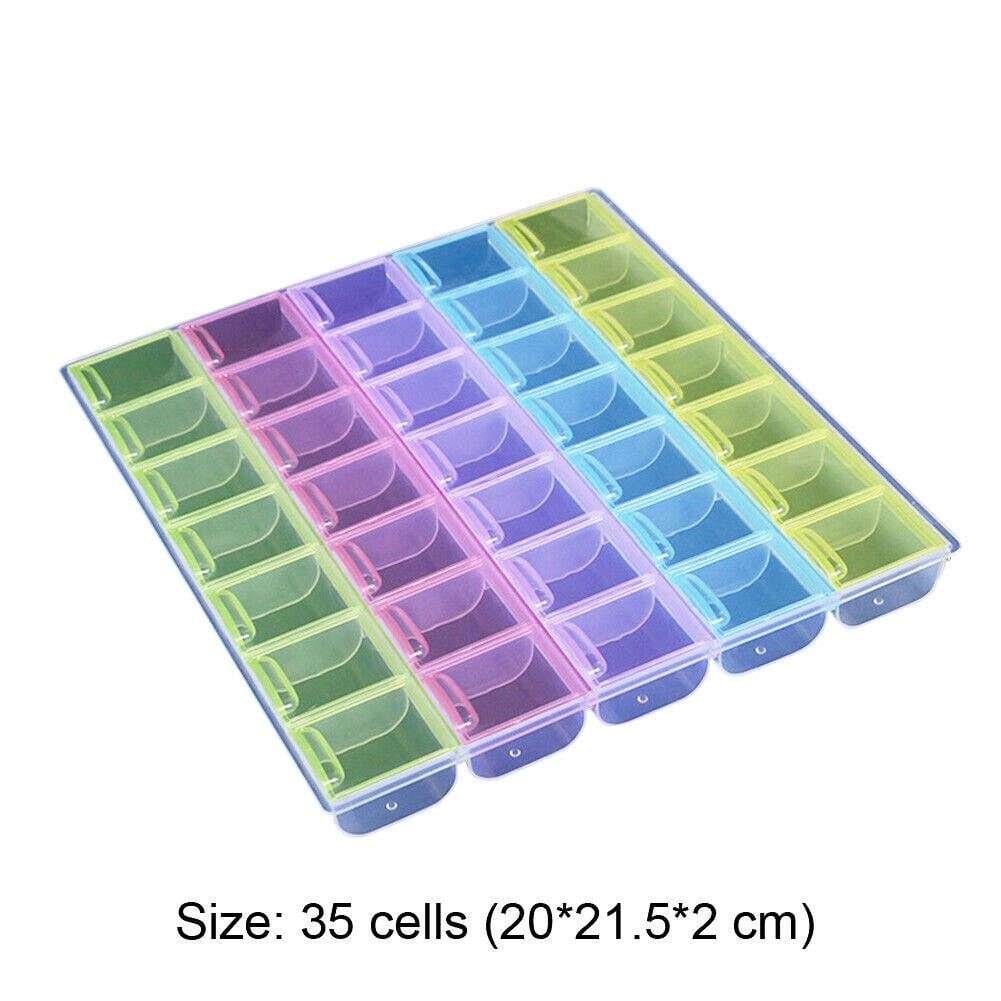 Diamond painting Big box 35 Grids علب تنظيم الرسم بالماس