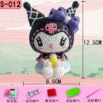 5d Boshra Diamond painting Egypt piggy bank kuromi round drill 12.5*8.5 cm حصاله كرومي من بشري والرسم بالماس
