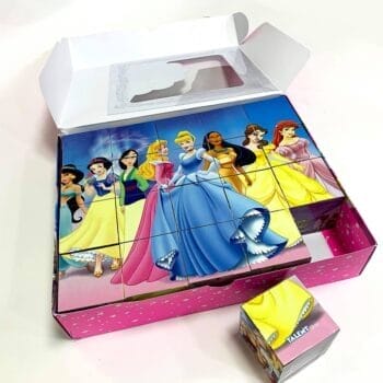 Princes Blocks Cube Jigsaw Puzzles for Kids 20 Cubes+6 years old بازل مكعبات الأميرات