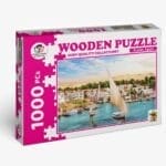 Wooden Jigsaw Aswan holiday for Adults 1000 Piece Puzzle for Adults 1000 بازل أسوان خشب قطعة