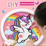 diamond painting Kids  Full Drill 17*17 لوحة  الرسم بالماس للأطفال بالأطار