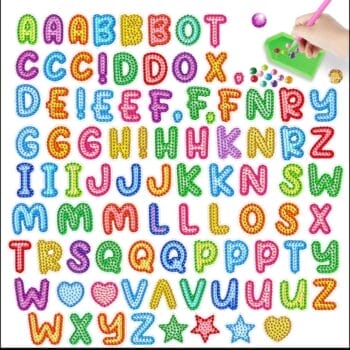 5d Diamond painting stickers letters 4 sheet إستيكرات حرووف رسم بالماس