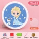 diamond painting Egypt Kids Frozen Full Drill 20*20 لوحة ماسية فروزن الرسم بالألماس بالبرواز