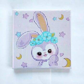 5d Diamond Painting rabit round drill 20*20 لوحة الارنب الفراوله   لوحات ماسية مشدوده علي ايطار
