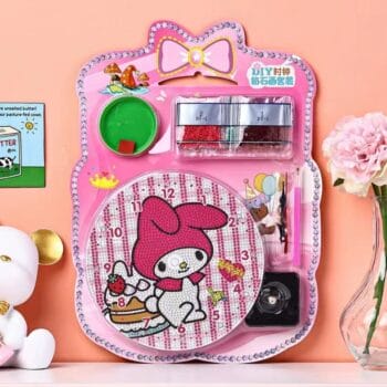 5d Diamond Painting Egypt Clock Birthday pony round drill 20*20 ساعه الأرنوبة وعيد الميلاد لوحات ماسيه