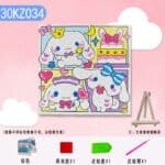 5d Diamond Painting rabbit & heart round drill 20*20 لوحة الارنب والقلب لوحات ماسية مشدوده علي ايطار