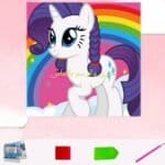 5d Diamond Painting purple unicorn round drill 20*20 لوحة اليوني كورن البنفسجي لوحات ماسية مشدوده علي ايطار