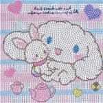 5d Diamond Painting rabbit & baby round drill 20*20 لوحة الارنب والبيبي لوحات ماسية مشدوده علي ايطار