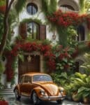 Diamond painting egypt car