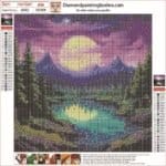 A002-30X30CM–diamond painting egypt moon