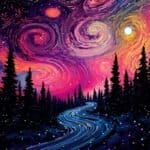 5d Diamond painting Egypt Starry night full round drill 30*30 لوحة ماسية ستيري نايت