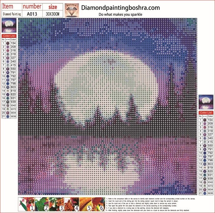 A013-30X30CM--diamondart egypt full moon لوحات ماسية