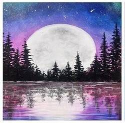 A013-30X30CM--diamondart egypt full moona الرسم بالماس