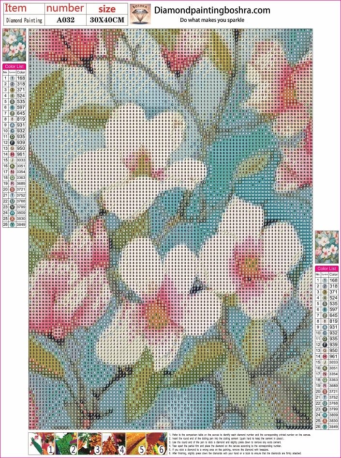 A032- 30X40CM--diamond painting egypt d 5d Diamond painting Egypt flower full round drill 30*40 لوحة ماسية الأزهار