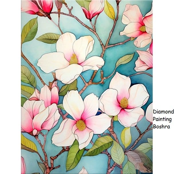 A032- 30X40CM--diamond painting egypt 5d Diamond painting Egypt flower full round drill 30*40 لوحة ماسية الأزهار