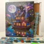 Diamond Painting Egypt Magic Boat Frame & AB Full Round Diamonds 40*50 cm لوحة ماسية المركب السحري بإطار خشب و دايموند إيه بي