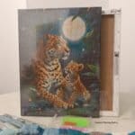 Boshra Diamond Painting Egypt tiger Frame & AB Full Round Diamonds 30*40cm لوحة ماسية النمربإطار خشب و دايموند إيه بي